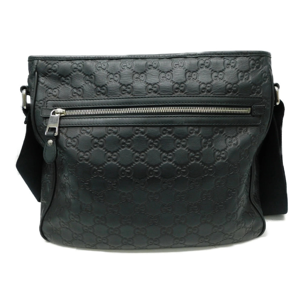 Gucci Shoulder Brown Leather ssima Messenger Crossbody Adjustable Bag Brown